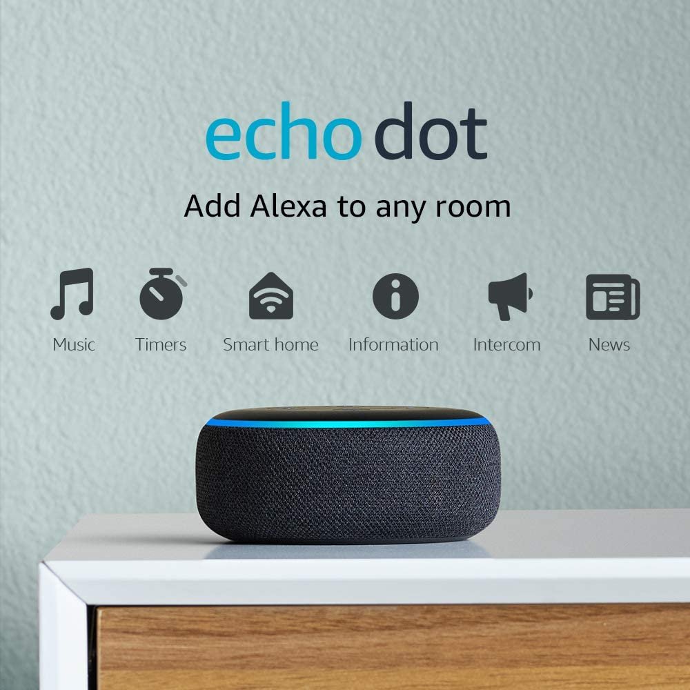 Echo Dot (3ra Gen) – Parlante inteligente con Alexa – Gris -  Centrality Domótica